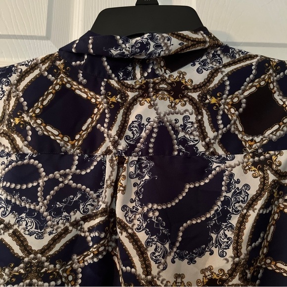 WOMAN’S TAHARI sleeveless Top tie front - Size Large - Picture 11 of 11